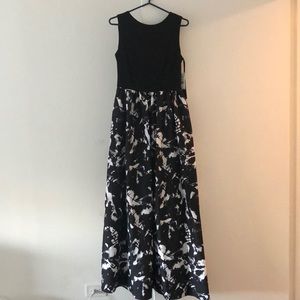 New! NWT Aidan Mattox Printed Evening Dress
